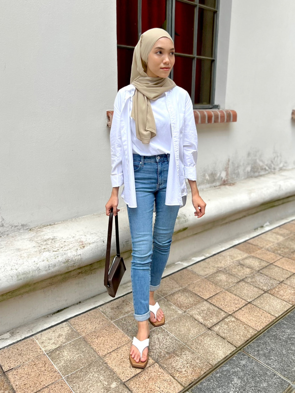 Hijab jeans hotsell fashion style