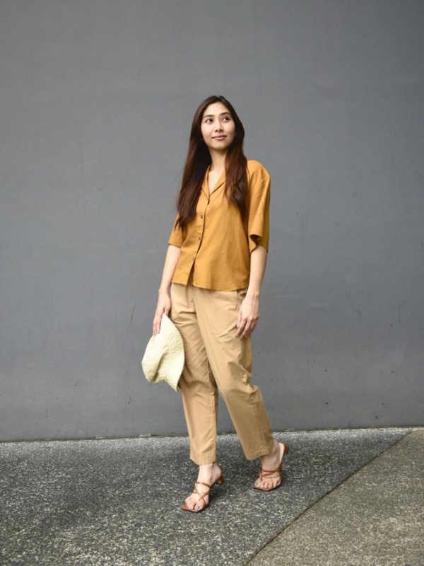 Uniqlo WOMEN Cotton Relaxed Ankle Pants