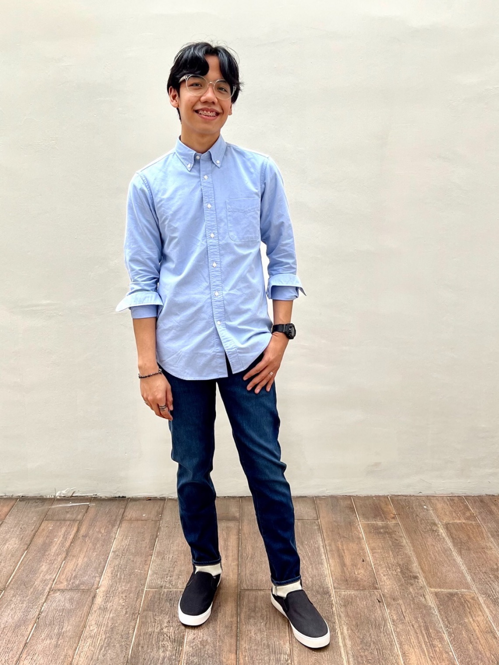 Uniqlo on sale jeans shirt