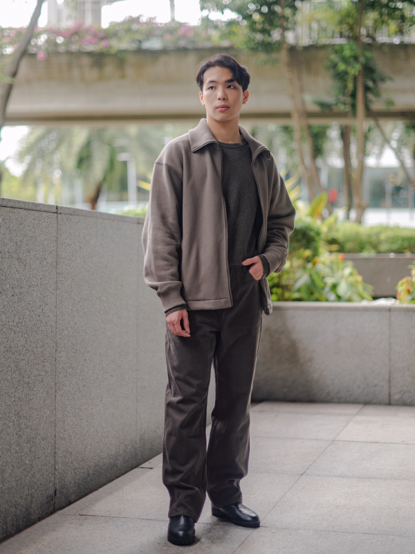 uniqlo u pile lined track trousers