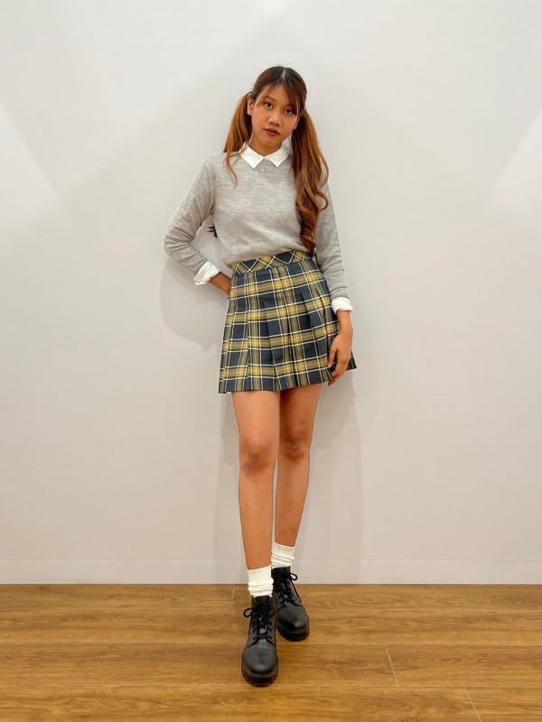 Checkered skirt singapore hotsell