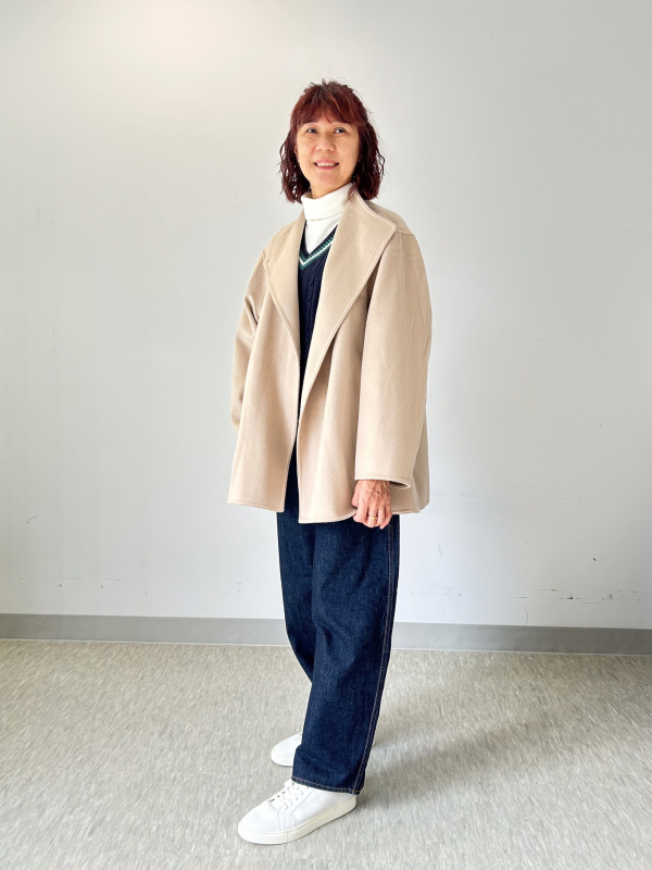 double face short coat uniqlo