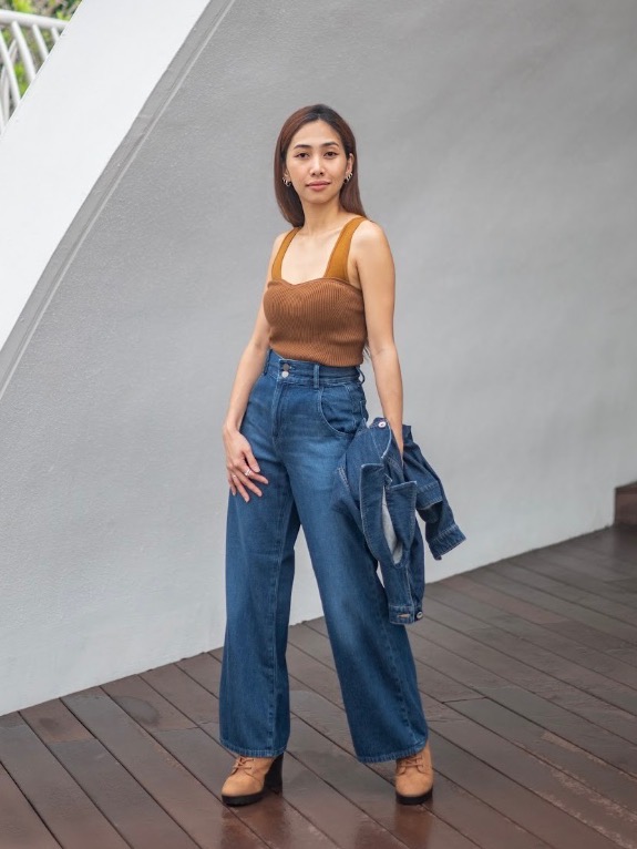 WOMEN'S 3D KNIT SOUFFLE YARN RIBBED BUSTIER MAME KUROGOUCHI