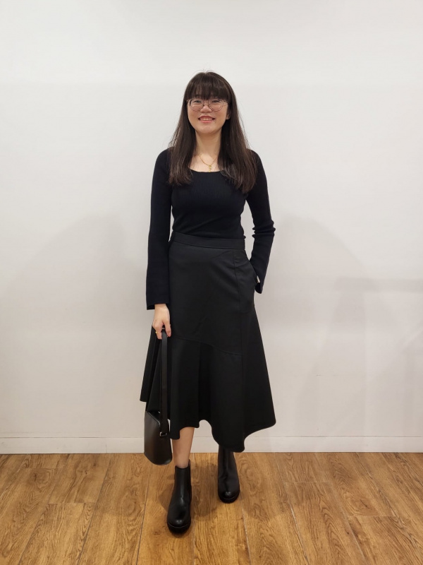 WOMEN'S MAME KUROGOUCHI 3D KNIT RIBBED SQUARE NECK SWEATER