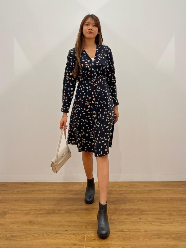 Uniqlo floral cheap dress