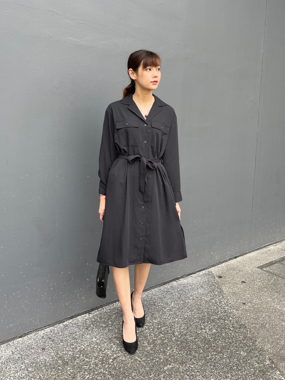 Check styling ideas for「UV Protection Long-Sleeve Shirt Dress」