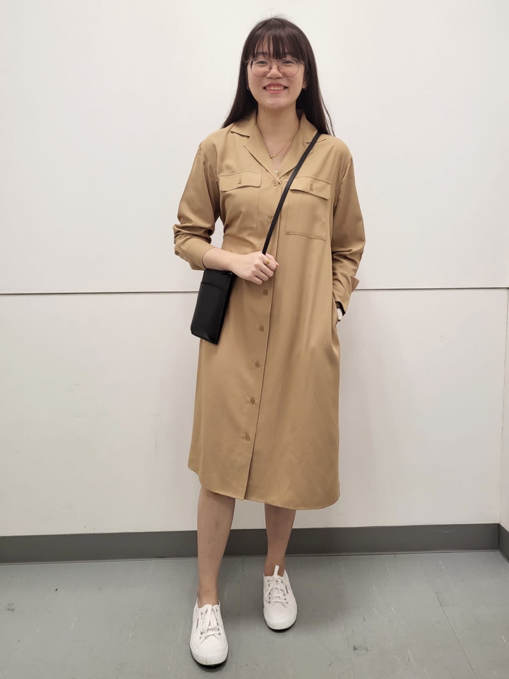 Check styling ideas for「UV Protection Long Sleeve Shirt Dress」 UNIQLO PH