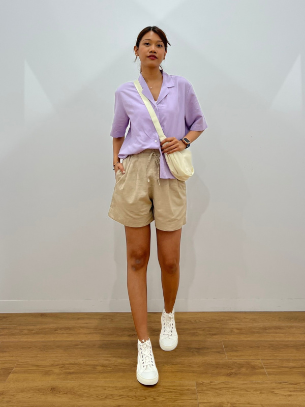 Uniqlo cheap linen shorts