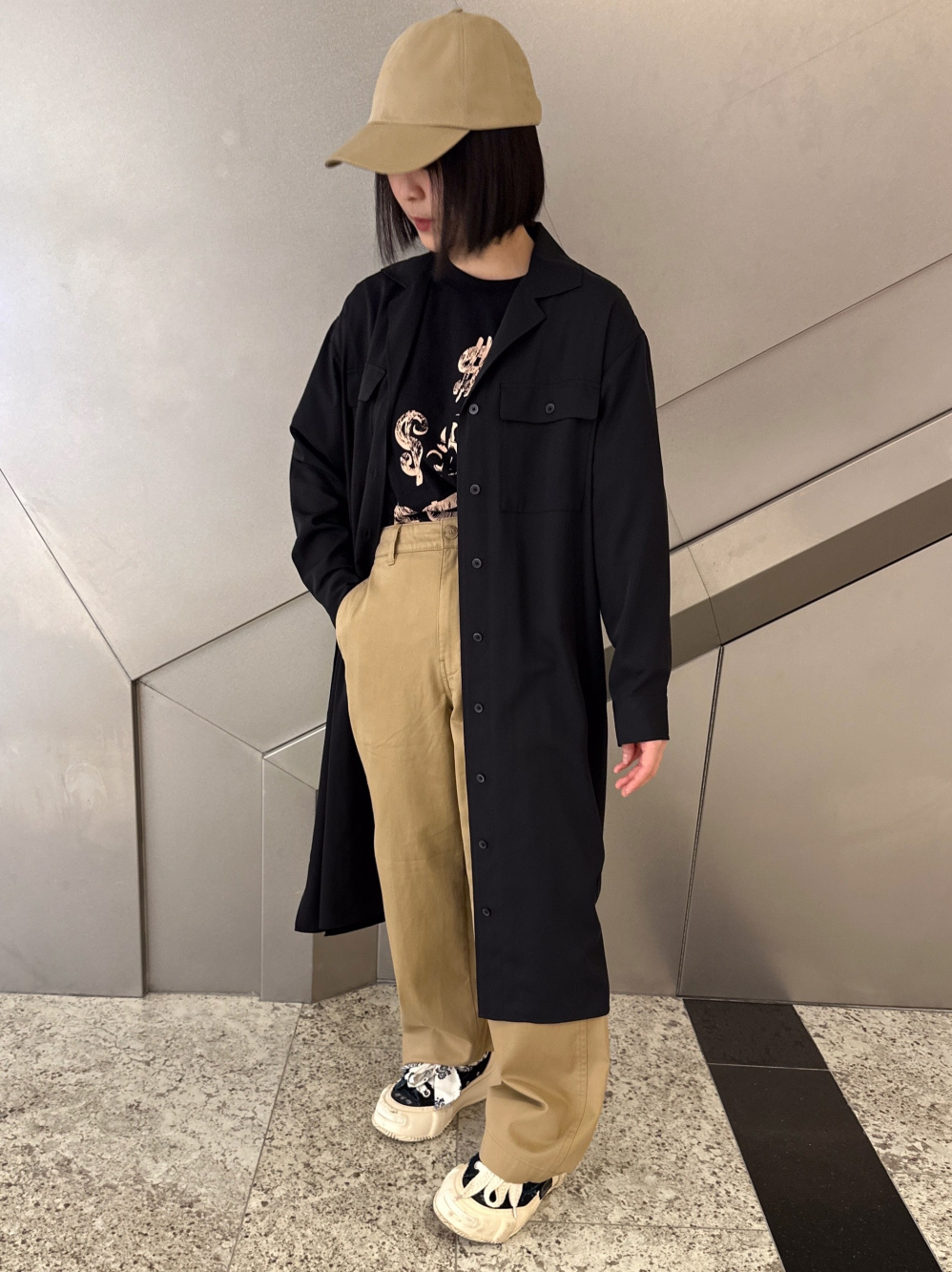 Check styling ideas for「UV Protection Long Sleeve Shirt Dress」 UNIQLO PH