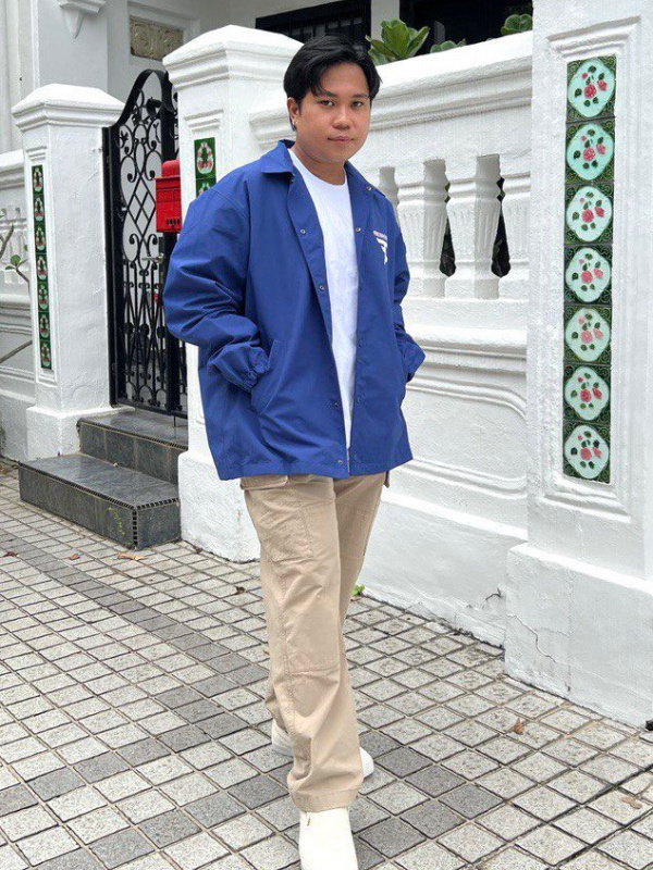 Uniqlo blue cheap jacket