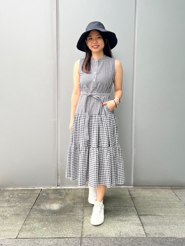 Uniqlo 2025 plaid dress