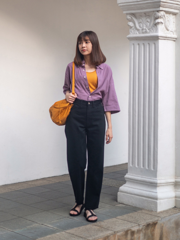 Uniqlo curved pants store review