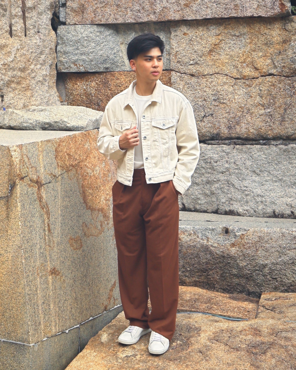 Check styling ideas for「Cotton Baggy Pants」