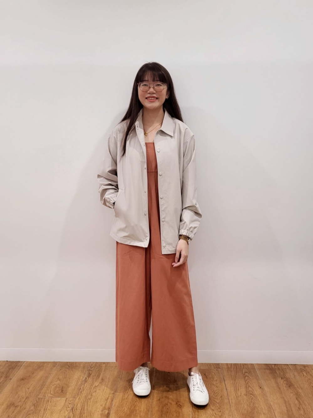 Uniqlo store jumpsuit linen