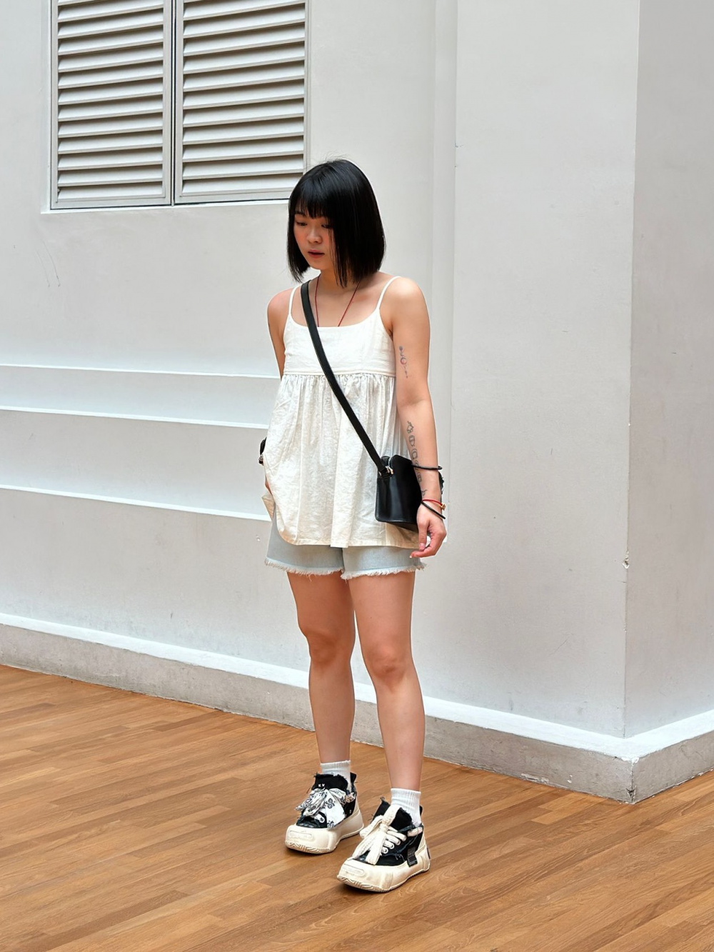 Check styling ideas for Linen Blend Camisole Co ord Boyfriend