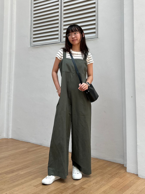 Uniqlo linen hot sale romper