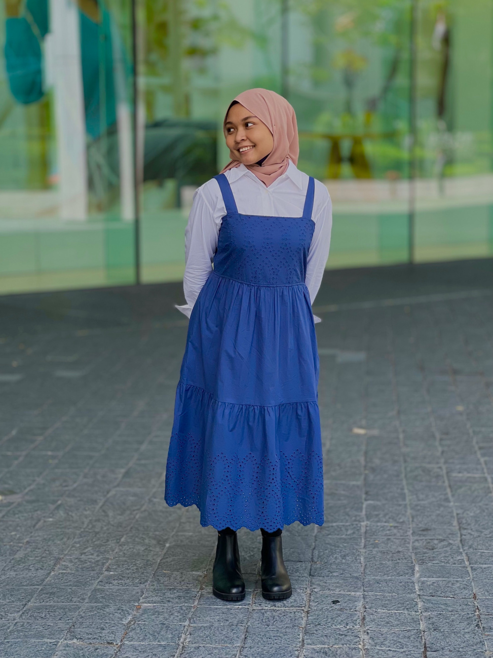 Check styling ideas for「Cotton Embroidery Shirring