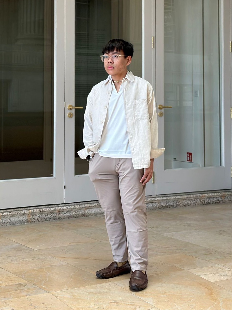 Check styling ideas for「Denim Shirt Jacket、Ultra Stretch Active Tapered  Pants」