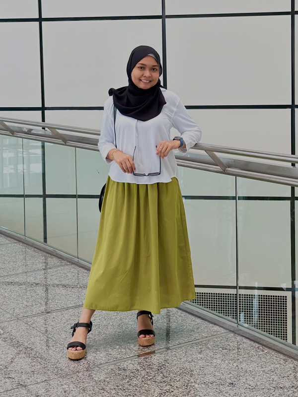 WOMEN'S SHIRRING SKIRT | UNIQLO SG