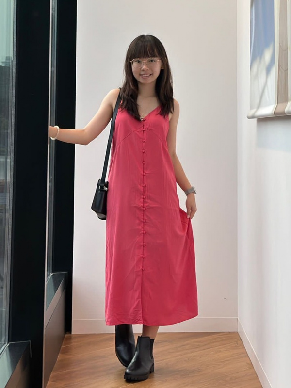 Uniqlo pink dress sale