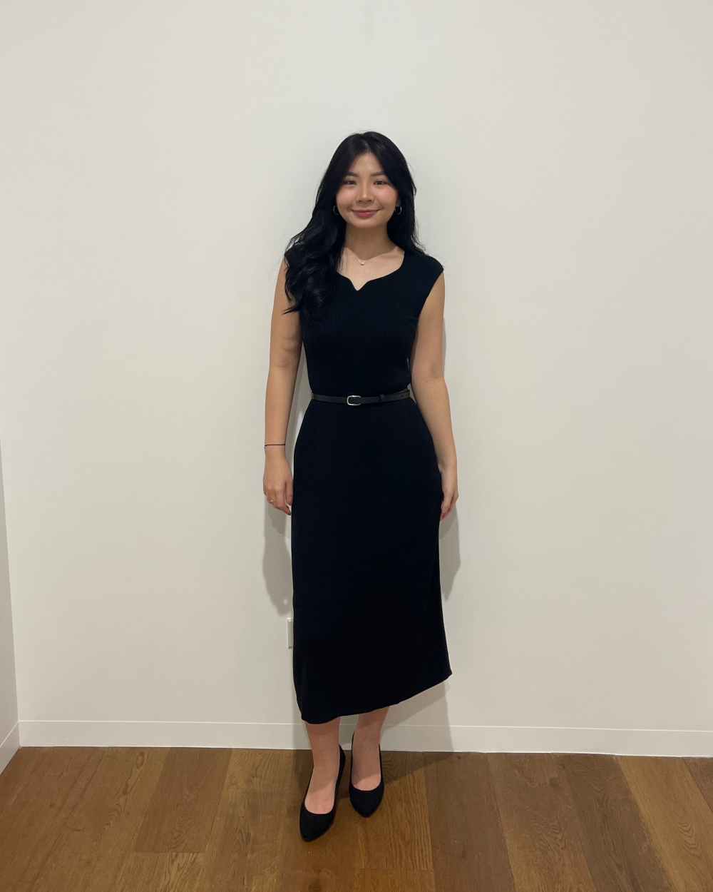 Check styling ideas for「3D Knit Sleeveless Dress Mame Kurogouchi