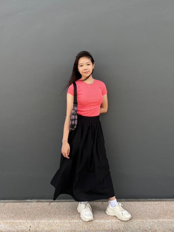 WOMEN'S SHIRRING SKIRT | UNIQLO SG