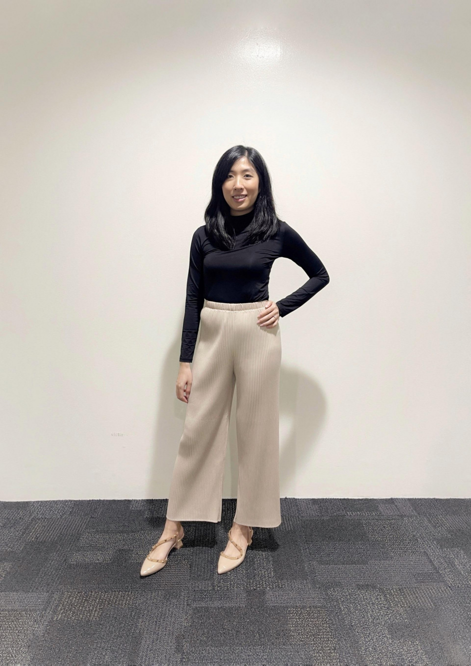 Pleated Straight Pants (Co-ord)