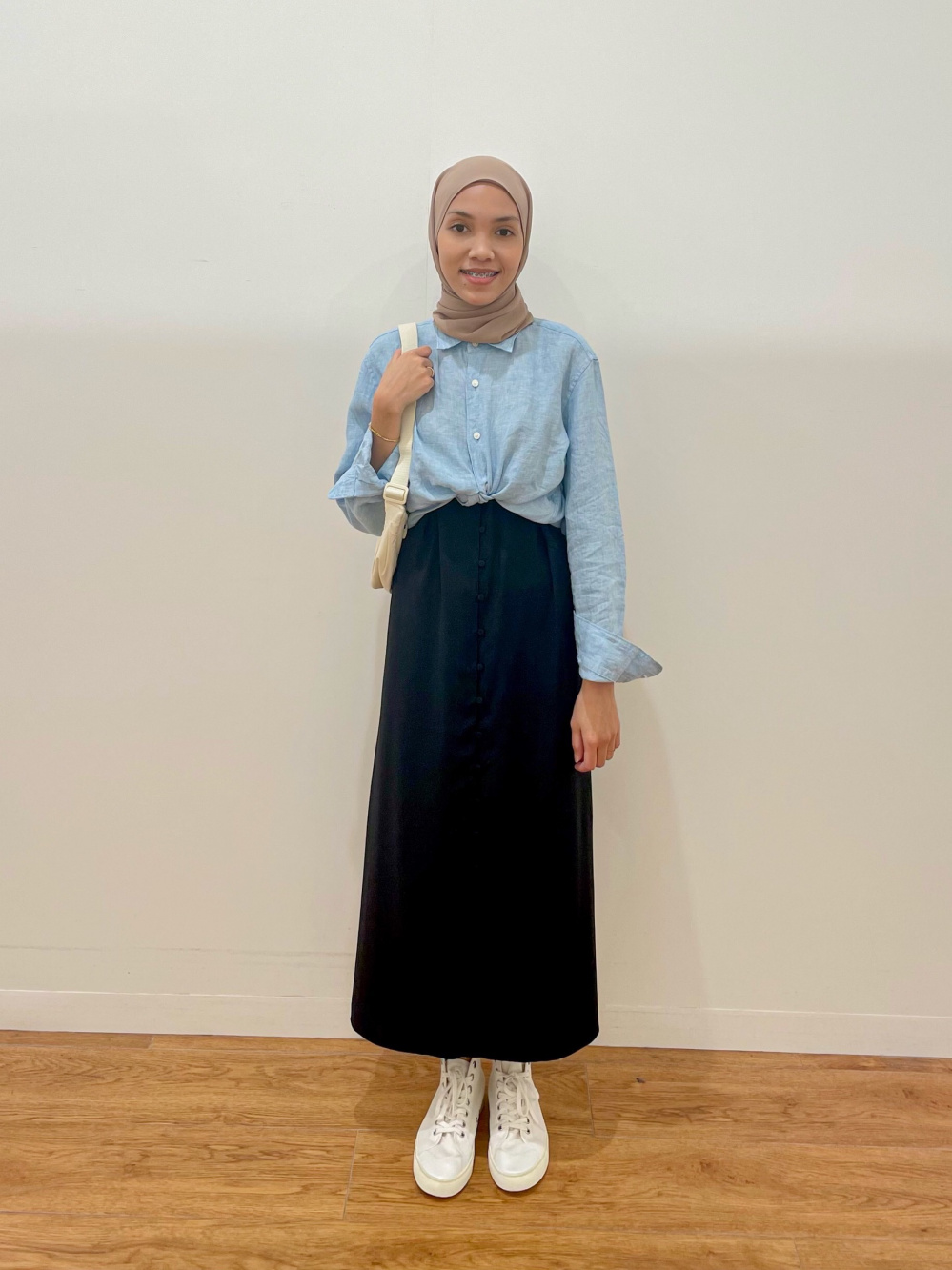 Perfume Closet ／ Camisole Flare Dress Check styling ideas for「Button Down Camisole Flare Dress