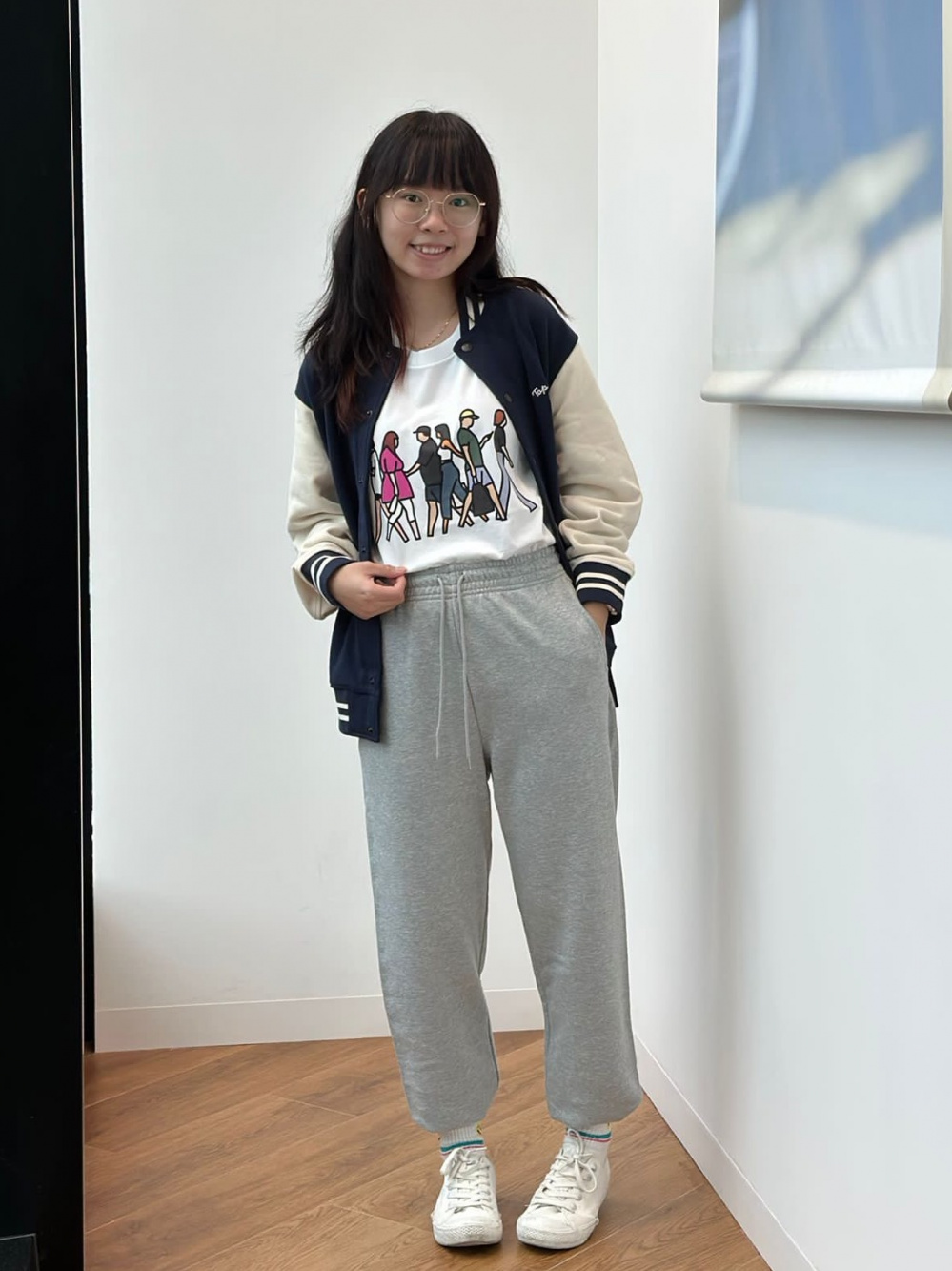 Check styling ideas for「Ultra Stretch High Rise Cropped Leggings  Pants、PEACE FOR ALL Julian Opie Short Sleeve T-Shirt」