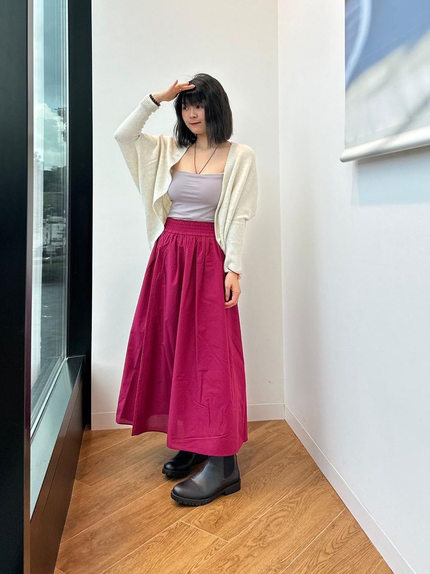 Check styling ideas for「3D Knit Mesh Long Sleeve Cardigan、Smart Ankle Pants  (Regular Length: 64 - 66cm)」