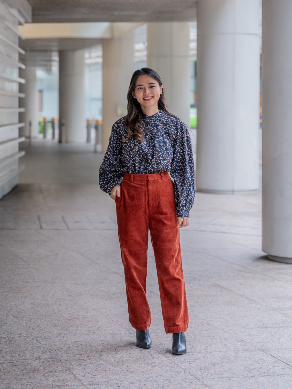 WOMEN'S CORDUROY TAPERED ANKLE PANTS