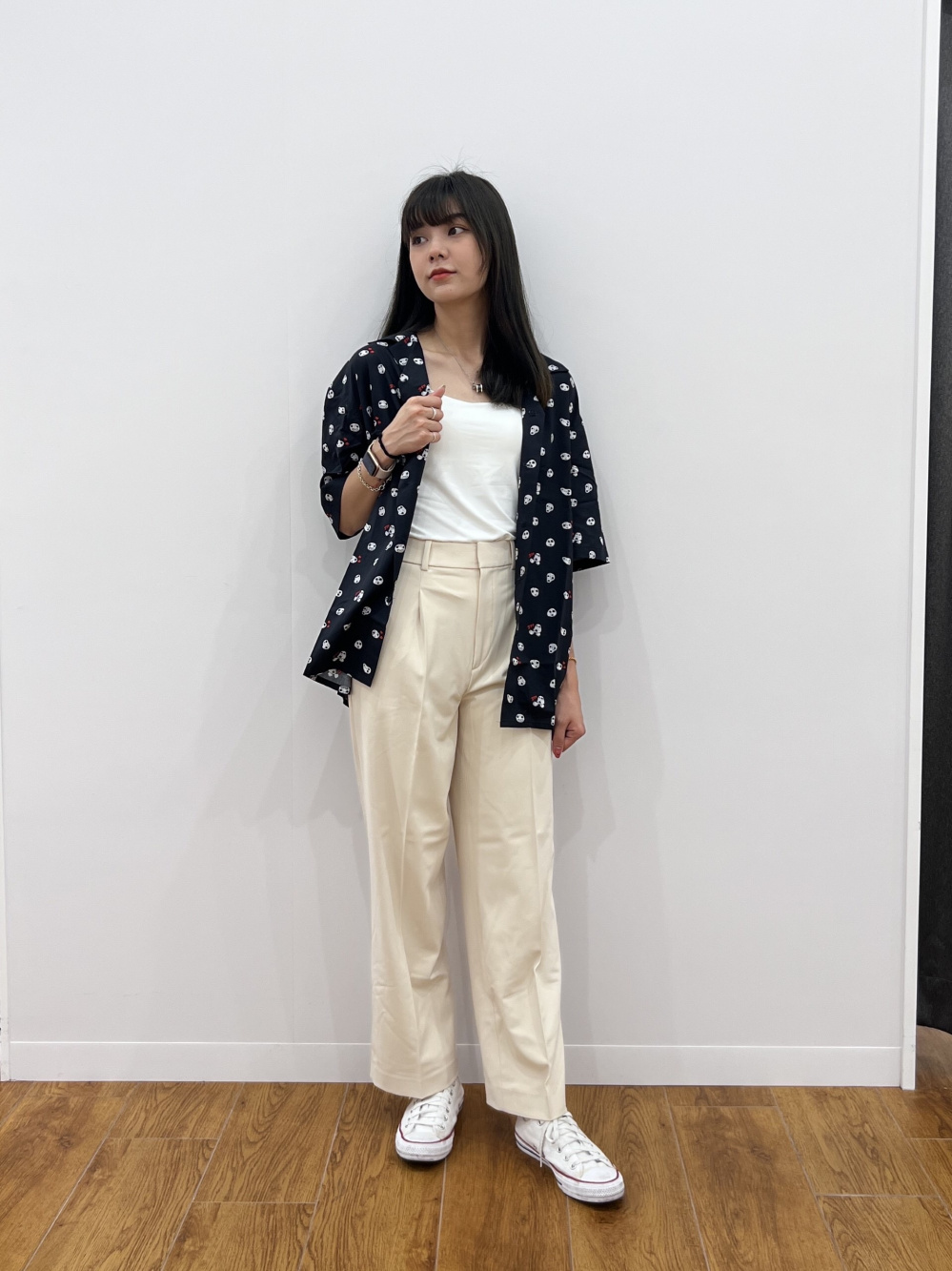 Check styling ideas for「Pleated Wide Pants」 UNIQLO IN