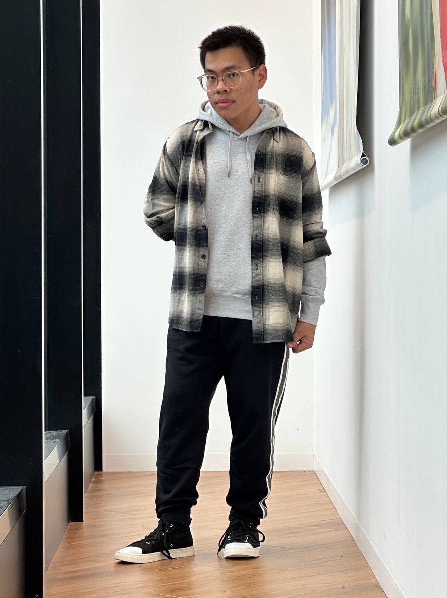 Flannel hoodie online style