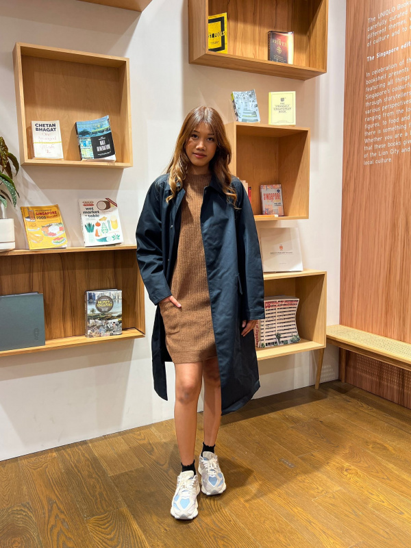 MOCK NECK LONG SLEEVE KNIT DRESS(WOMEN'S) OUTFIT IDEAS | UNIQLO SG