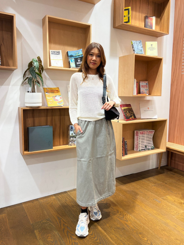 Denim skirt outlet uniqlo