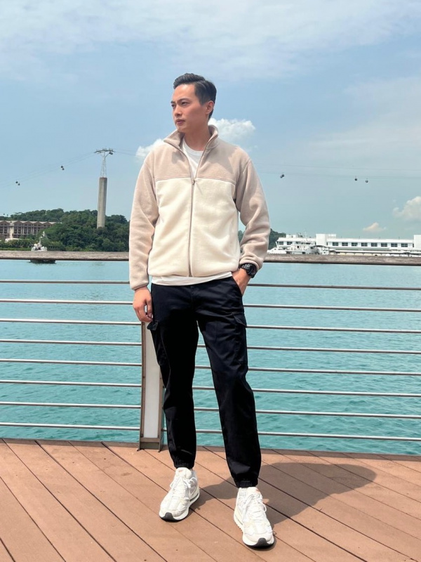 FLEECE LONG SLEEVE FULL-ZIP JACKET (COLOUR BLOCK) | UNIQLO SG