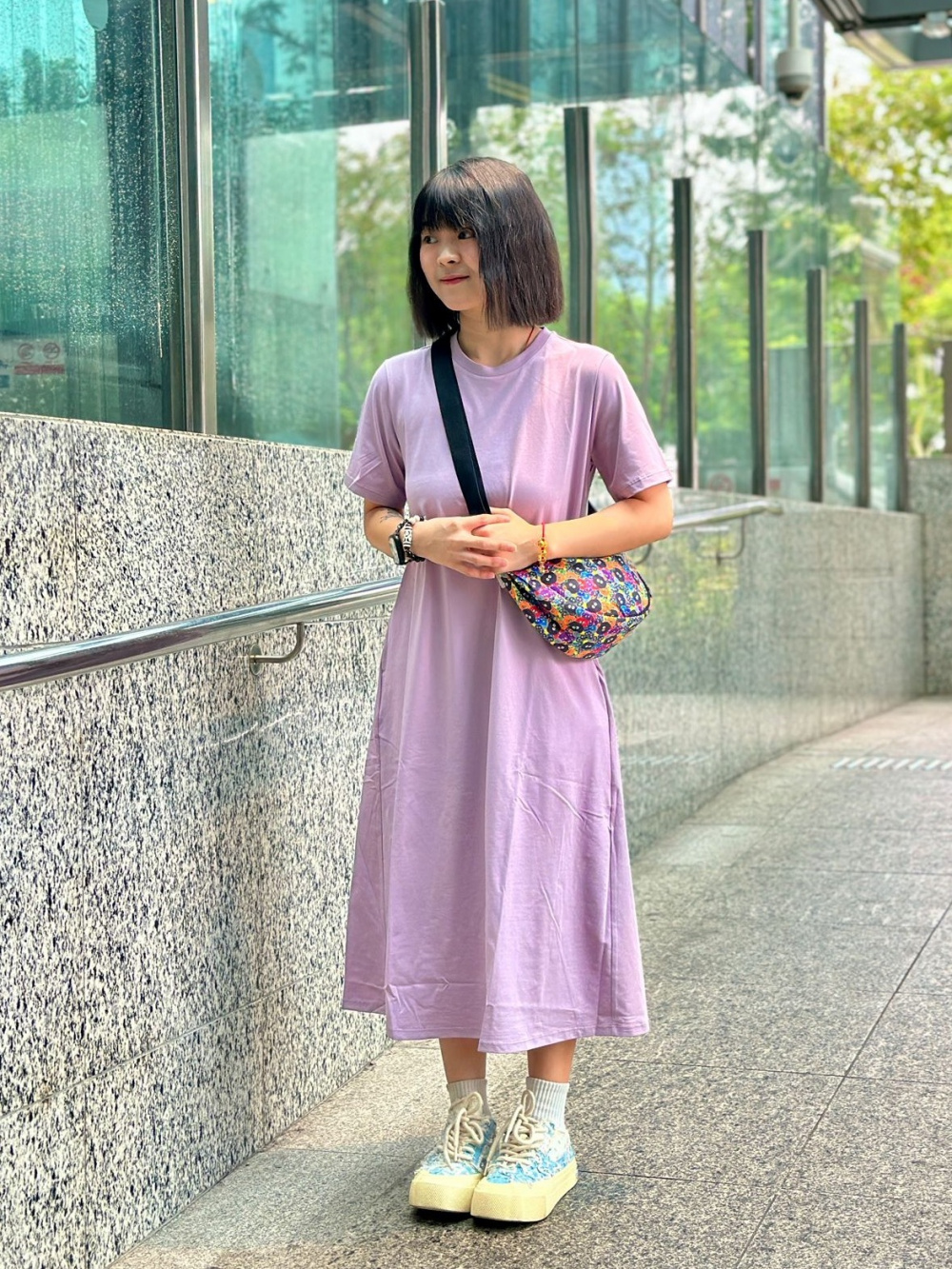 Check styling ideas for「AIRism Cotton Short Sleeve T-Shirt Dress」