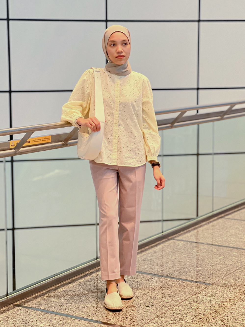 Check styling ideas for「Cotton Embroidery Long Sleeve Blouse、Pleated  Straight Pants (Co-ord)」