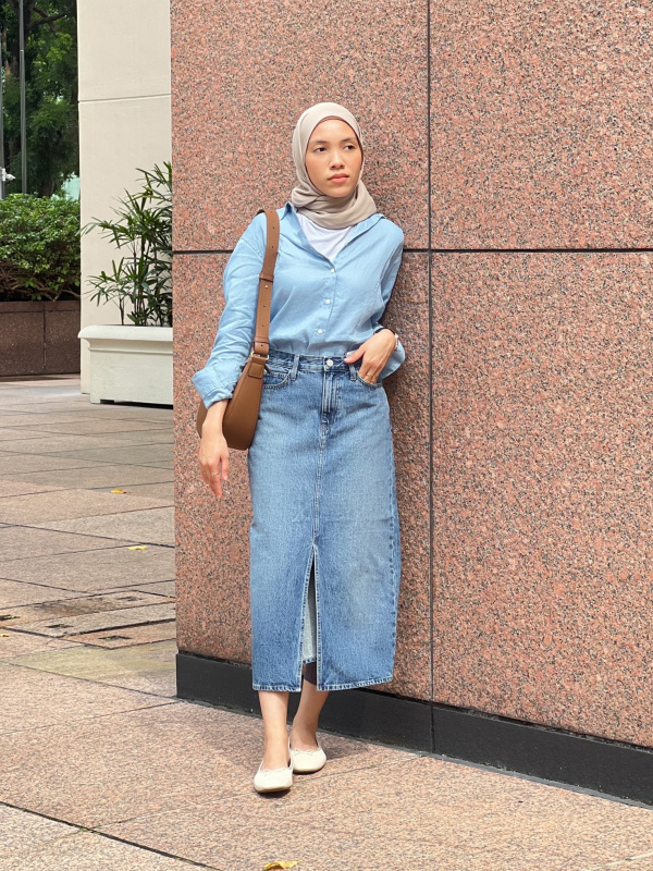 Uniqlo 2024 jean skirt