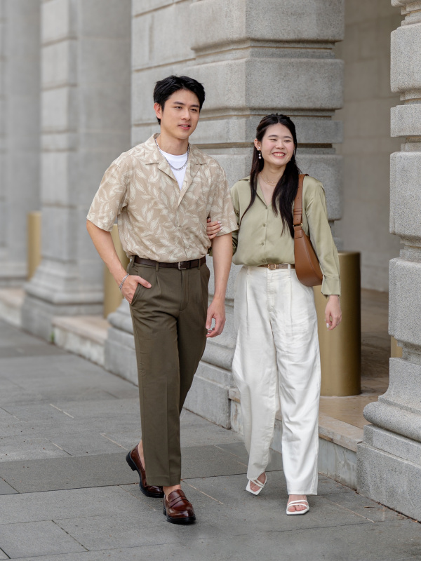 WOMEN'S DRAPEY DENIM PLEATED PANTS | UNIQLO SG