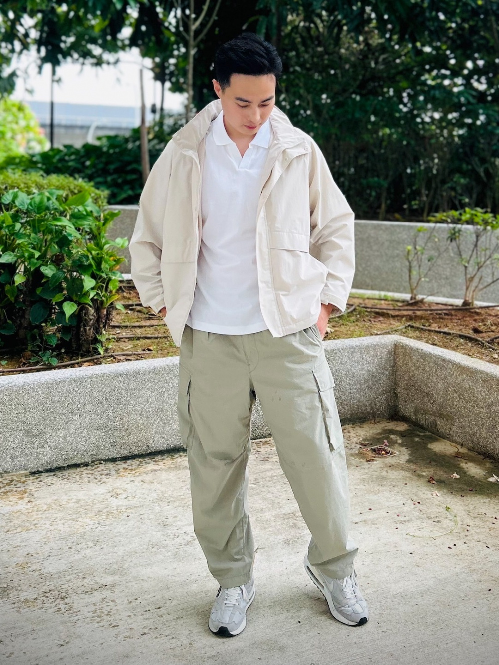 Check styling ideas for「AIRism Cotton Jersey Short Sleeve Skipper