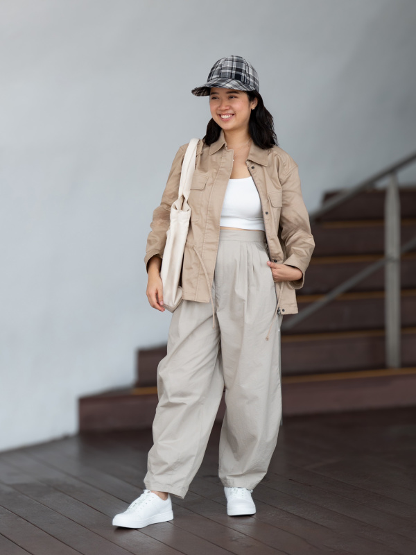 COTTON BALLOON PANTS(WOMEN'S) OUTFIT IDEAS | UNIQLO VN