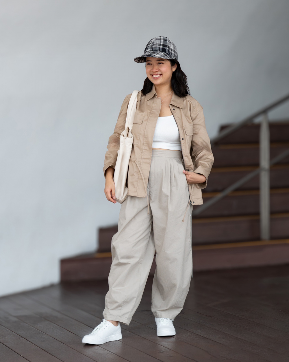 【BAON】Camk Cotton Balloon Pants Women's Cotton Balloon Pants in grey - sizes Small to Large
