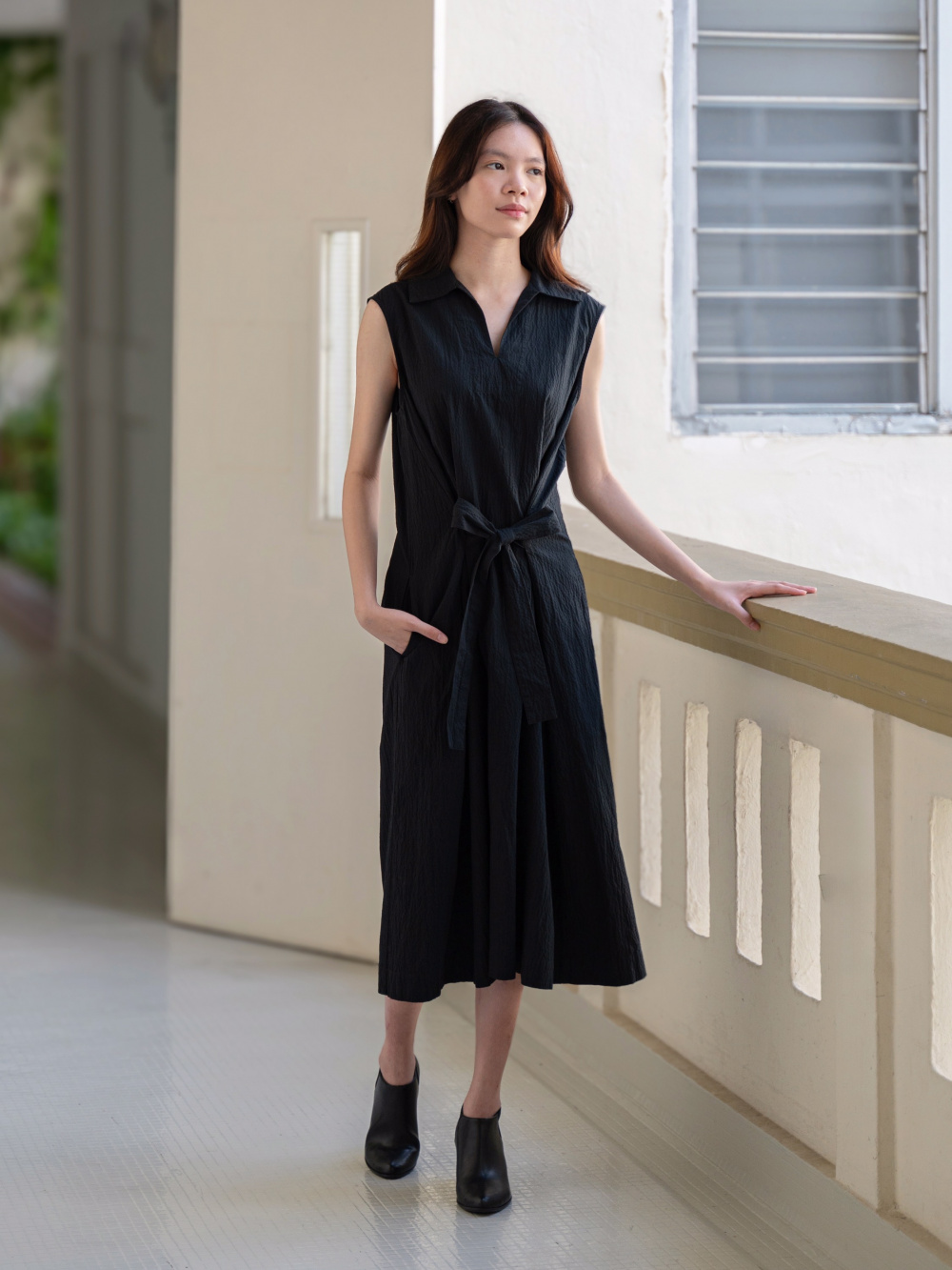 Yuni Maru Sleeveless Dress Knit Set