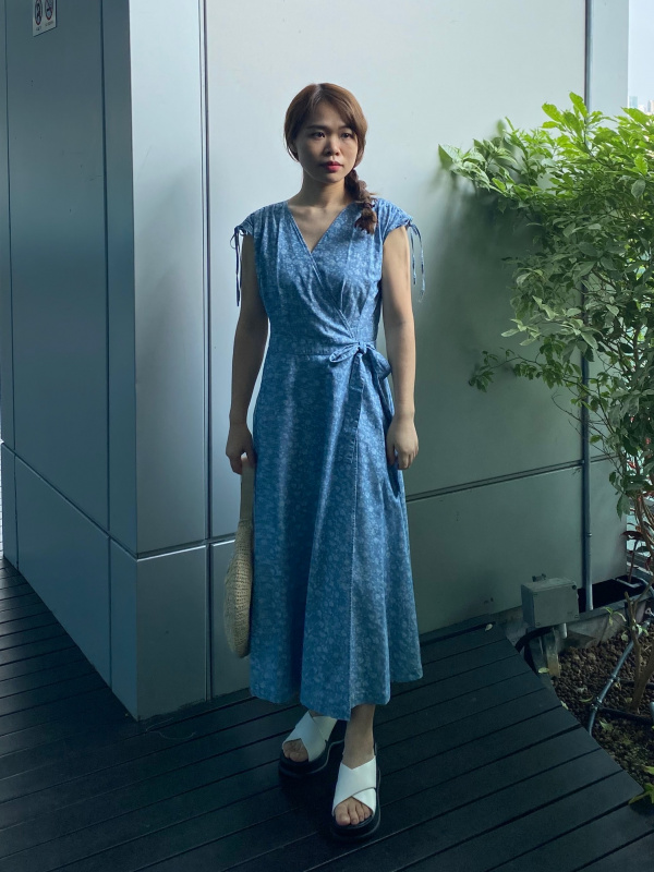 Uniqlo wrap dress sales