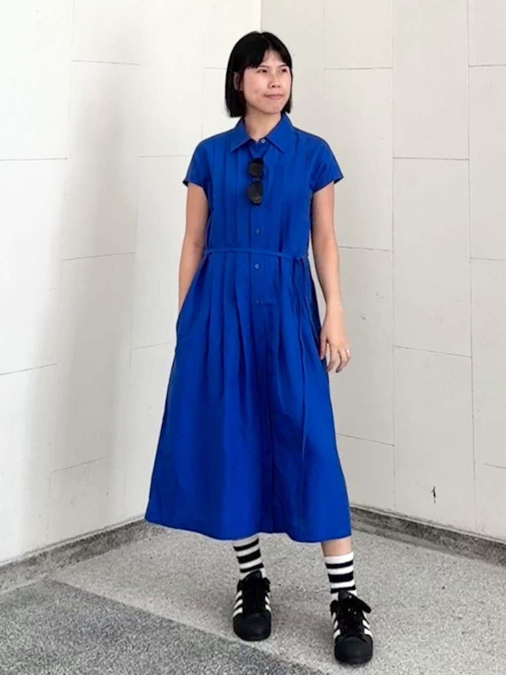 Check styling ideas forLinen Blend Short Sleeve Shirt Dress| UNIQLO ID