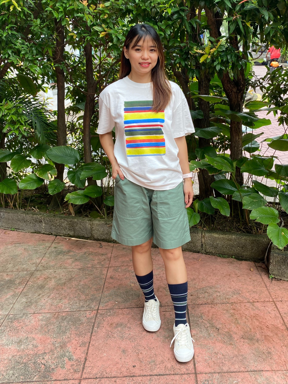Check styling ideas for「Light Cotton Oversized Jacket、Graphic Short ...