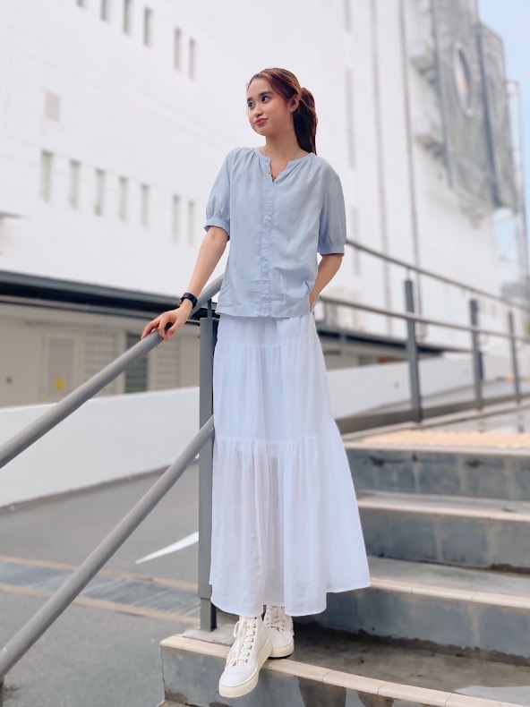 what shoes to wear with cream lace dress Camille | Dresses Men's Formal Wear | long sleeve princess wedding dresses Color:Blue Mix Cream floral grid lace