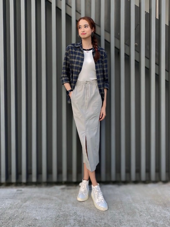 Flannel skirt uniqlo best sale