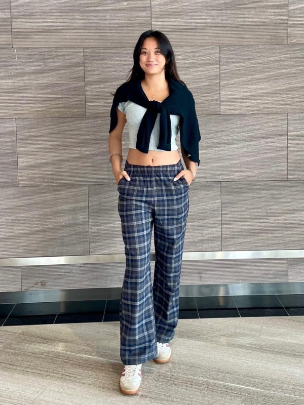 WOMEN'S FLANNEL PANTS (CHECKED) | UNIQLO SG